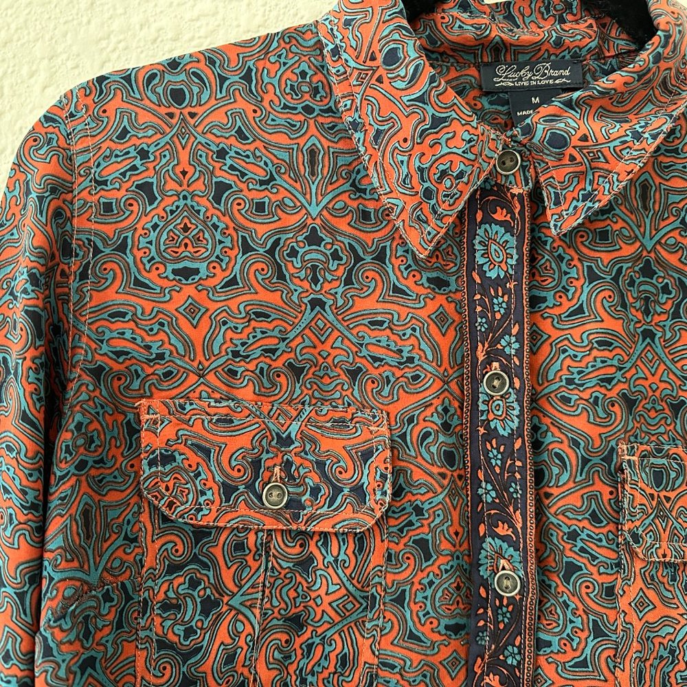 Gorgeous Lucky Brand Shirt Size Medium